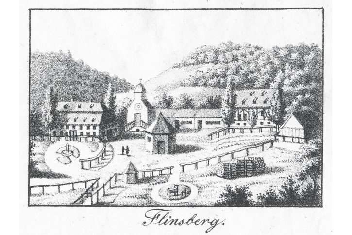Flinsberg Swieradow Zdroj,  litografie, (1830)