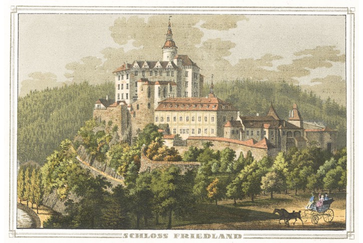 Frýdlant, kolor. litografie, 1847