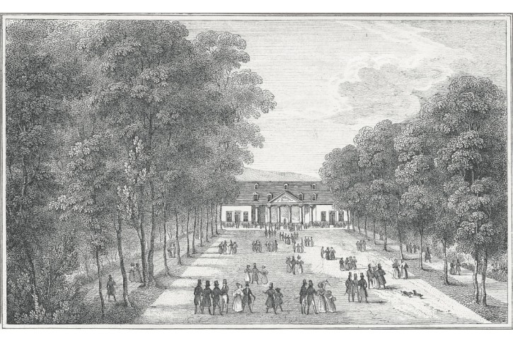 Bad Boclet,  Kirchgeßner, litografie, 1859
