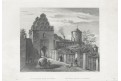 Tábor Pražská brána , Mikovec, oceloryt 1860
