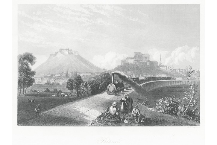 Brno, Payne, oceloryt 1860