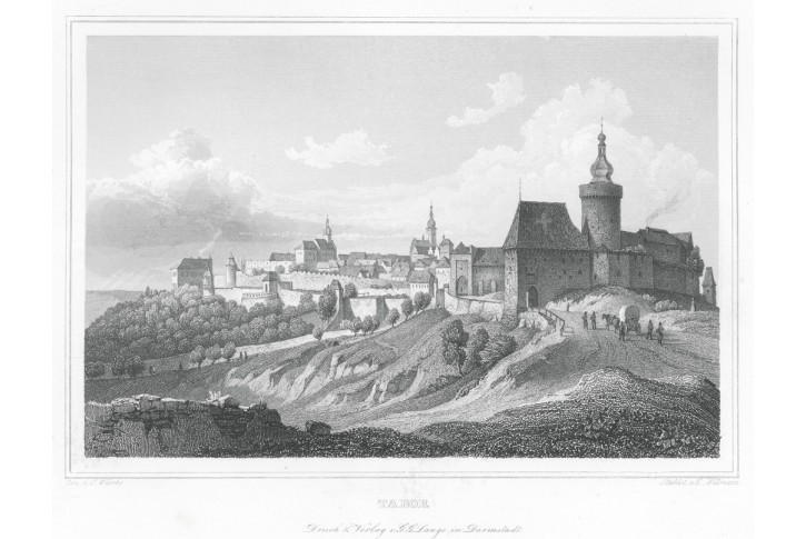 Tábor, Lange, oceloryt, 1842