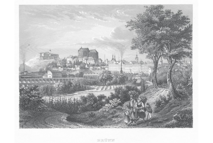 Brno I., Meyer, oceloryt, 1850