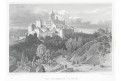 Praha Hradčany, Lange, oceloryt, 1841