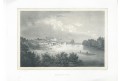Roudnice N/L, Semmler, litografie, 1845