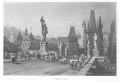 Praha Karlův most, oceloryt (1850)