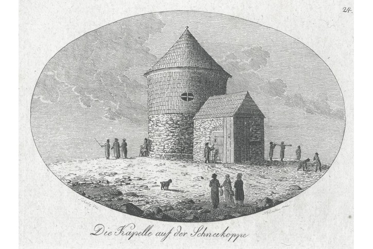 Sněžka, Endler, mědiryt, 1802