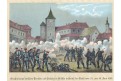 Jičín bitva  1866, Litografie, 1870