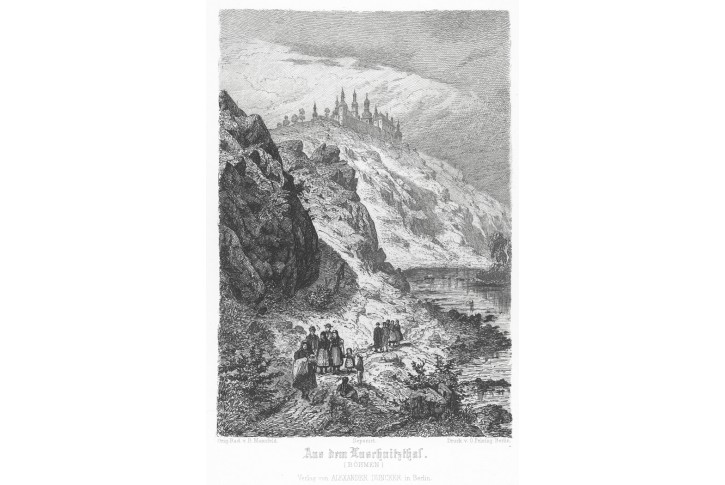 Klokoty údolí Lužnice, lept, 1878