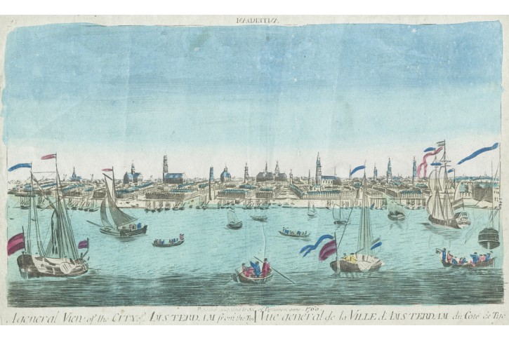 Amsterdam,  kolor. mědiryt, (1780)
