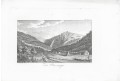 Sněžka, Sartori, mědiryt, 1807