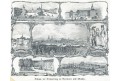 Kroměříž a Olomouc, Medau,litografie, 1849