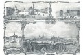 Kroměříž a Olomouc, Medau,litografie, 1849