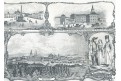 Kroměříž a Olomouc, Medau,litografie, 1849