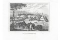Praha , Schmidl, oceloryt, 1843