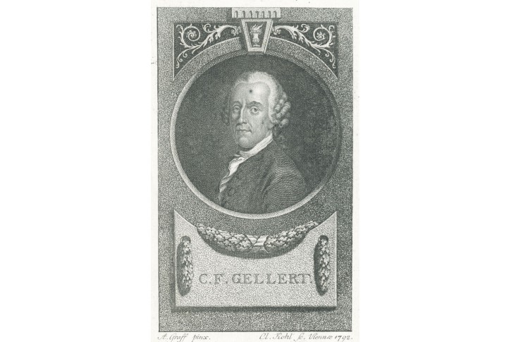 Gellert C. F.,Cl. Kohl, mědiryt , 1792