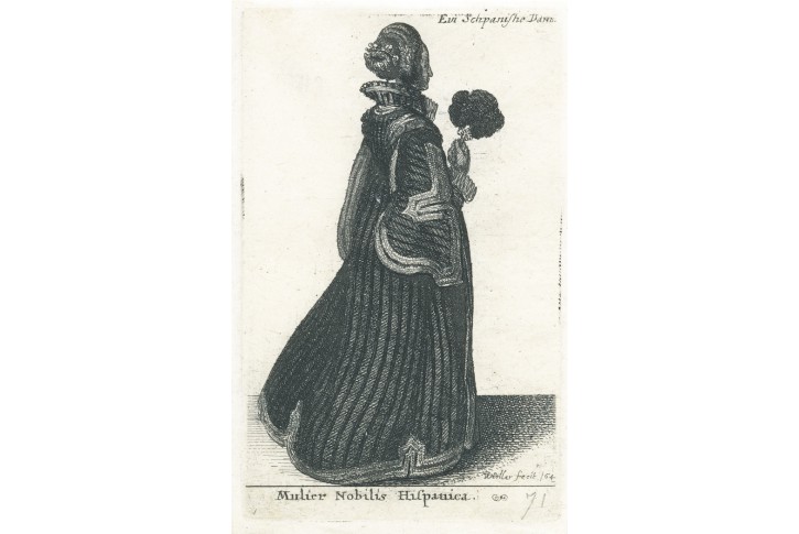 Hollar V.: Mulier Hispanica, mědiryt