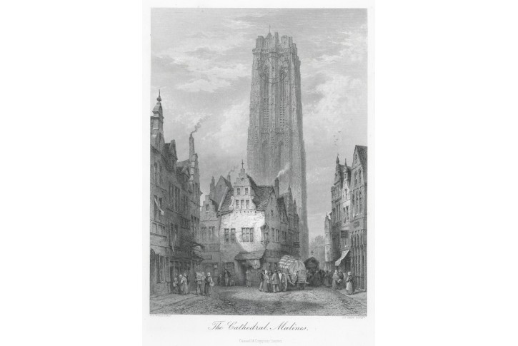 Mecheln - Malines, oceloryt, (1870)