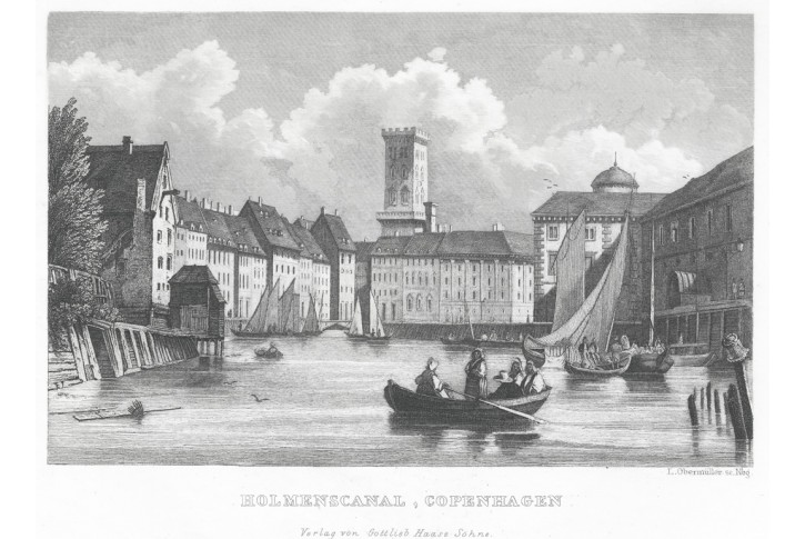 Kopenhagen Holmencaanal, Haase, oceloryt (1840)