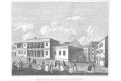 Teplice městské lázně, Medau, litografie, (1850)