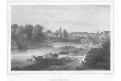 Lovosice, Semmler, litografie, 1845