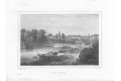 Lovosice, Semmler, litografie, 1845