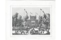 Paris Hippodrom, Medau, litografie, 1831