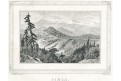 Simla Indie, Medau, litografie, (1840)