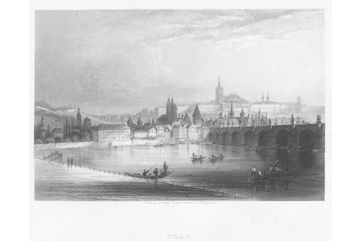 Praha, Payne Universum, oceloryt 1860