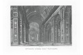 Roma S. Pietro interier, mědiryt, (1830)
