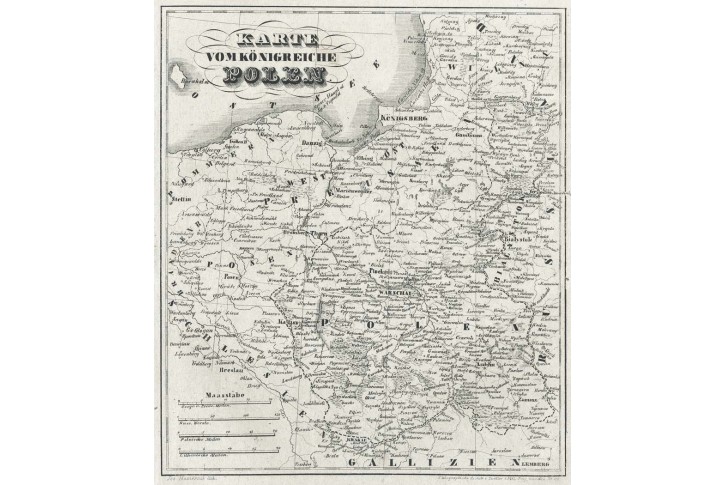Polen, Zwetler, litografie, (1840)