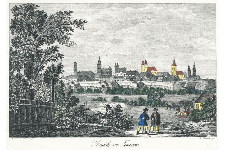 Temešvár, Medau, litografie, (1840)
