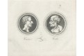 Cicero a Cato, Medau, mědiryt , (1830)
