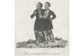 Siamská dvojčata, Medau, mědiryt , (1830)