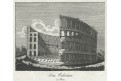 Roma Colosseo, Medau, mědiryt , 1829