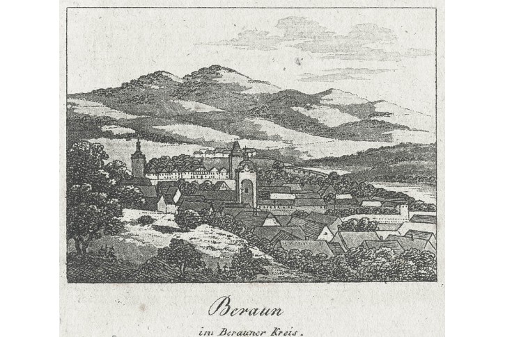 Beroun, Rainold, litografie, 1835