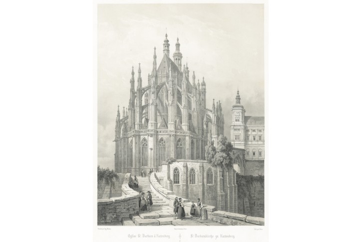 Kutná Hora, Chapuy, litografie, 1850