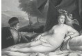 Venuše podle Tiziana, oceloryt, 1850