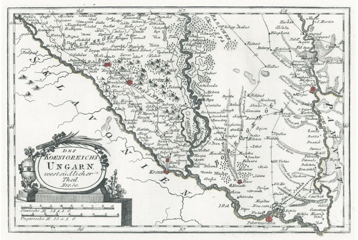 Reilly .: Ungarn westsüd, mědiryt 1791