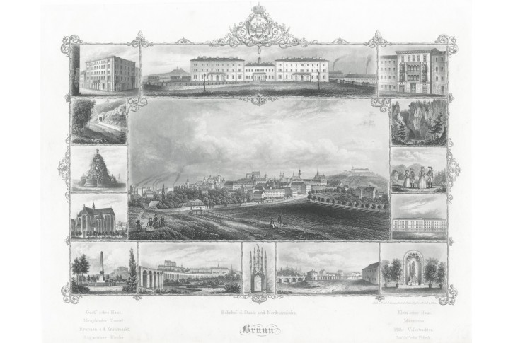 Brno, Lloyd, oceloryt, 1850