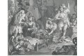 Herečky ve stodole,  Hogart -Cooke, lept, 1812