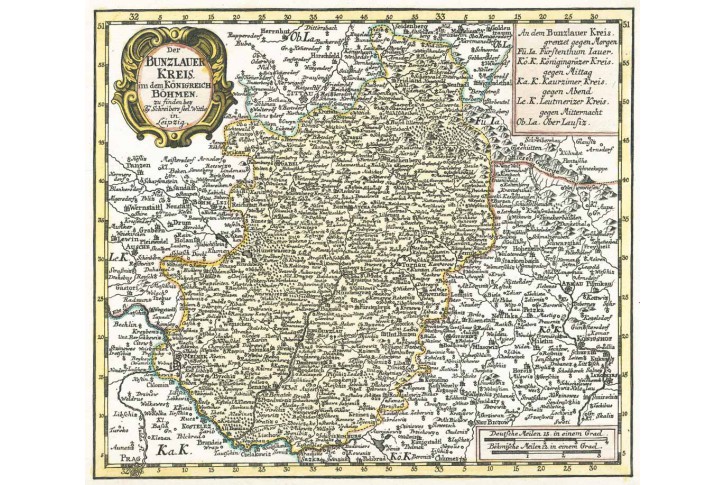 Schreiber : Boleslavský, kolor. mědiryt, 1749