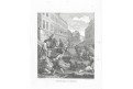Krutost Riepenhausen - Hogarth mědiryt, 1830