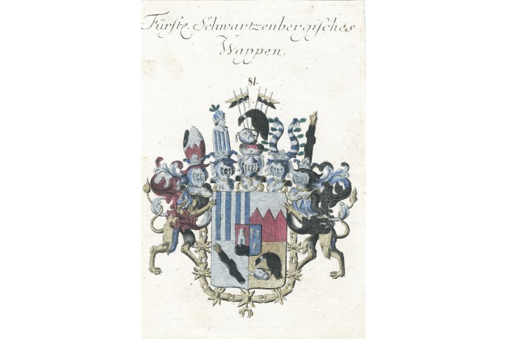 Schwartzenberg, Weigel, kolor. mědiryt, 1747 