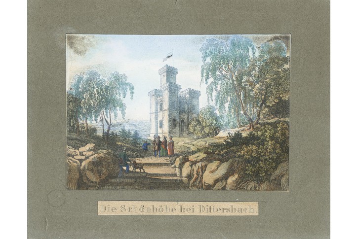 Schönen Höhe - Dittersbach, Richter, lept, 1820