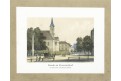 Františkovy lázně kostel, litografie, (1860)