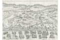 České Budějovice bitva 1619, mědiryt, 17. stol.