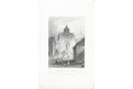 Aachen katedrála , oceloryt, (1850)