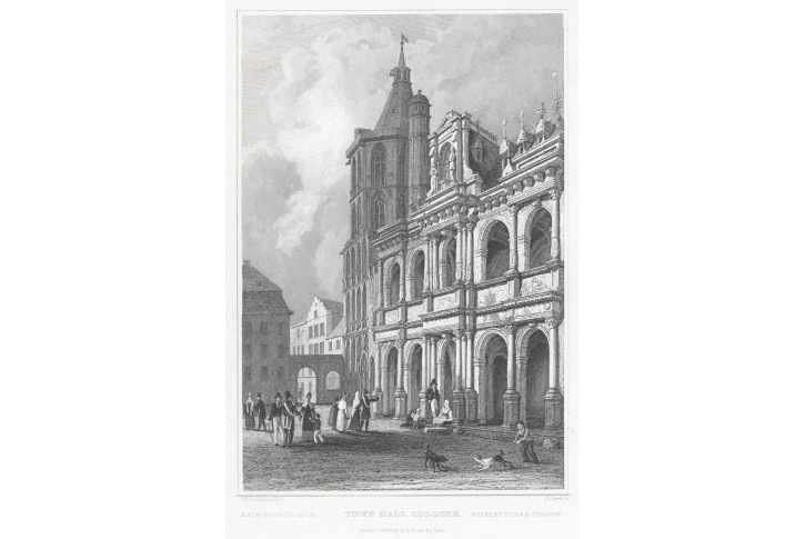 Cöln radnice, Tombleson, oceloryt, 1832