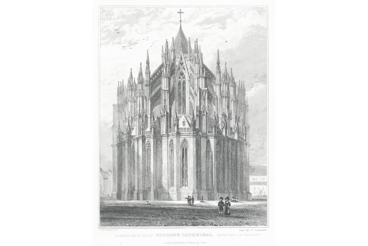 Cöln dom, Tombleson, oceloryt, 1832
